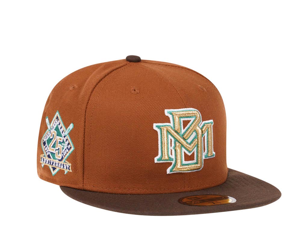 New Era Milwaukee Brewers 25th Anniversary Bourbon and Suede Edition 59Fifty Fitted Casquette