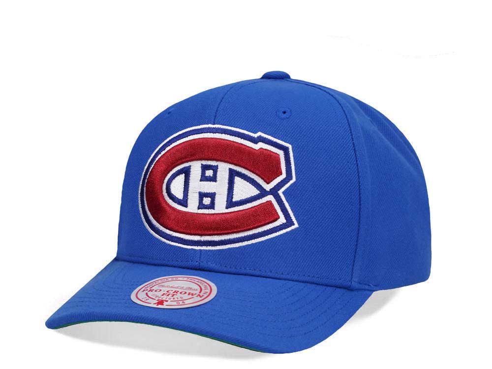 Mitchell & Ness Montreal Canadiens Team Ground 2.0 Pro Blue Snapback Casquette