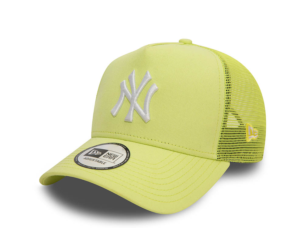 New Era New York Yankees League Yellow Trucker A Frame Snapback Casquette