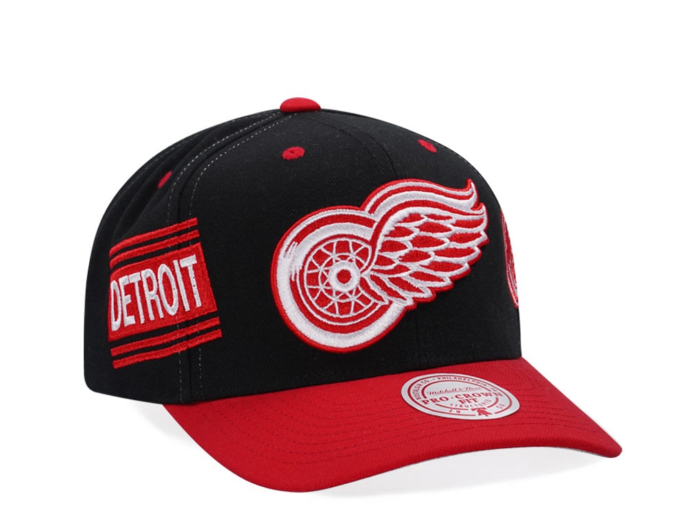 Mitchell & Ness Detroit Red Wings Vintage Logo Pro Crown Fit Snapback Casquette