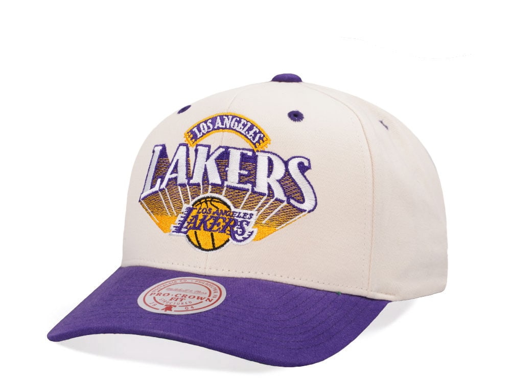 Mitchell & Ness Los Angeles Lakers Horizon Two Tone Pro Crown Fit Snapback Casquette