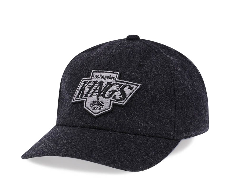 American Needle Los Angeles Kings Black Curved Archive Wool Strapback Casquette