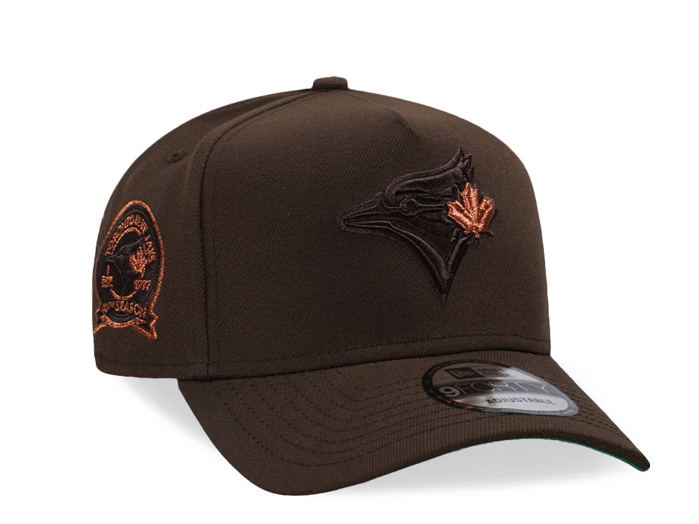 New Era Toronto Blue Jays 40th Season Brown Copper A Frame 9Forty Snapback Casquette