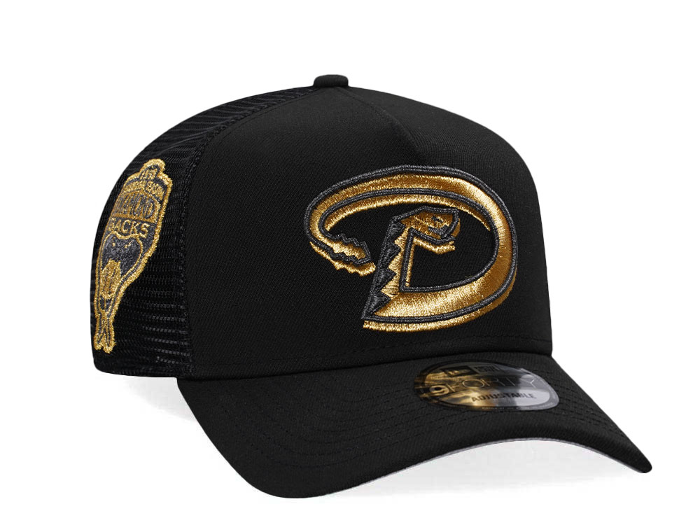 New Era Arizona Diamondbacks Inaugural season 98 Black And Gold Trucker A Frame 9Forty Casquette