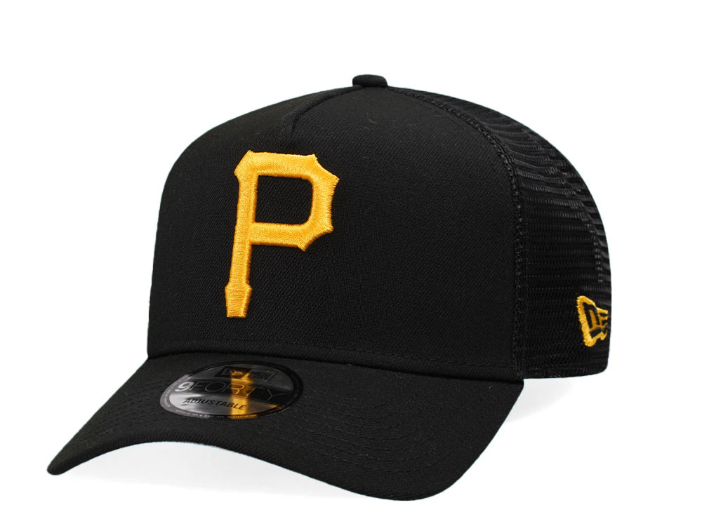 New Era Pittsburgh Pirates Black Trucker A Frame 9Forty Snapback Casquette