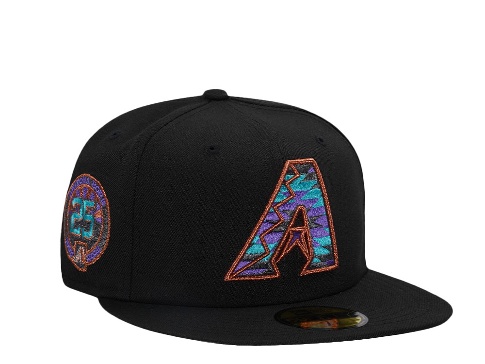 New Era Arizona Diamondbacks 25th Anniversary Black Copper Edition 59Fifty Fitted Casquette