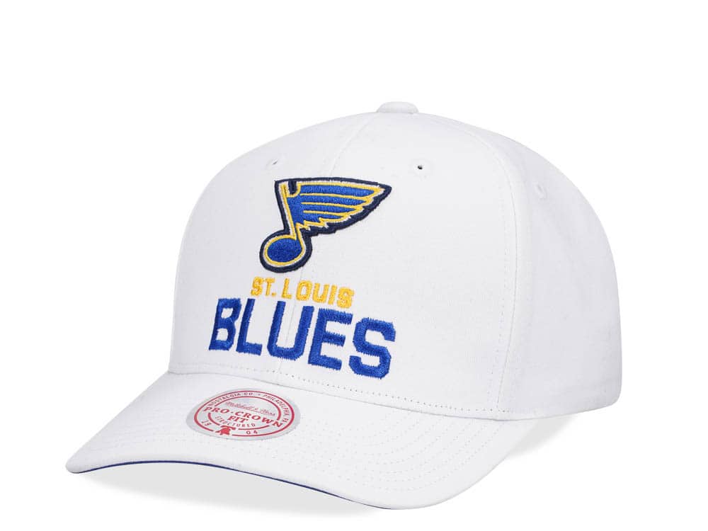 Mitchell & Ness St. Louis Blues All in Pro White Snapback Casquette