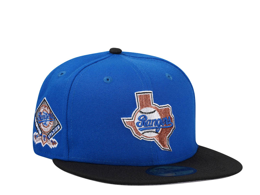 New Era Texas Rangers Arlington Stadium Azure Copper Two Tone Edition 59Fifty Fitted Casquette