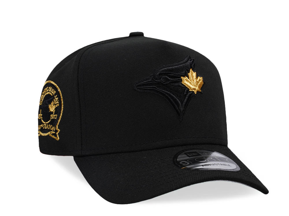 New Era Toronto Blue Jays 40th Season Black Gold 9Forty A Frame Snapback Casquette