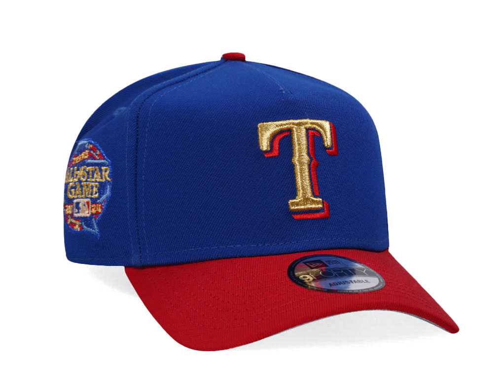 New Era Texas Rangers All Star Game 2024 Gold Two Tone Edition A Frame Snapback Casquette