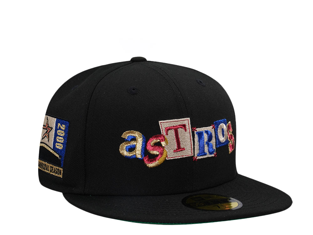 New Era Houston Astros Inaugural Season 2000 Black Metallic Edition 59Fifty Fitted Casquette