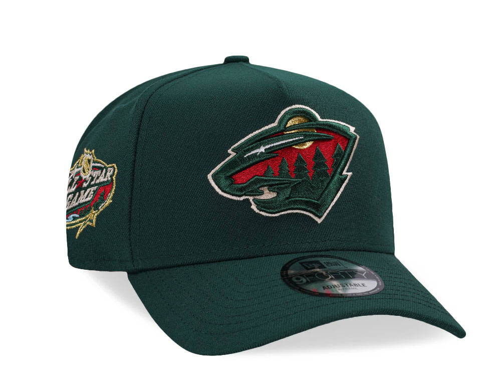 New Era Minnesota Wild All Star Game 2004 Dark Green Edition 9Forty A Frame Snapback Casquette