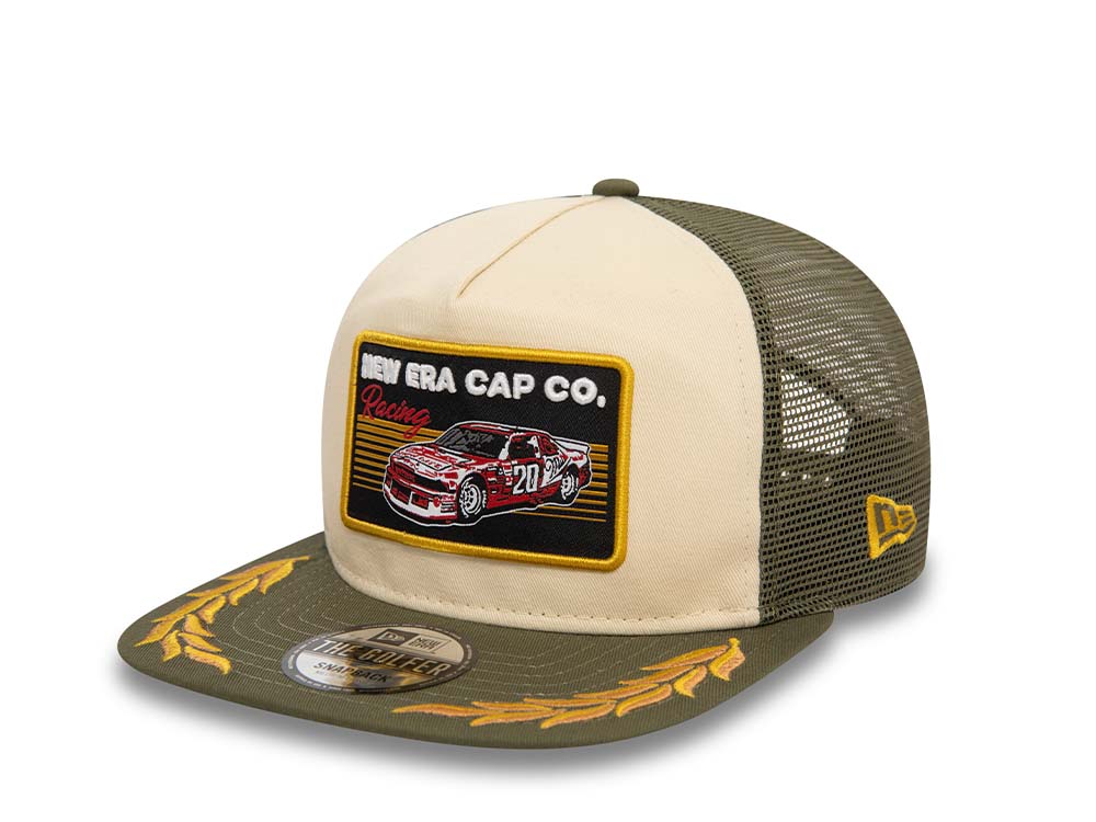 New Era Motorsport Racing Trucker Golfer Snapback Casquette