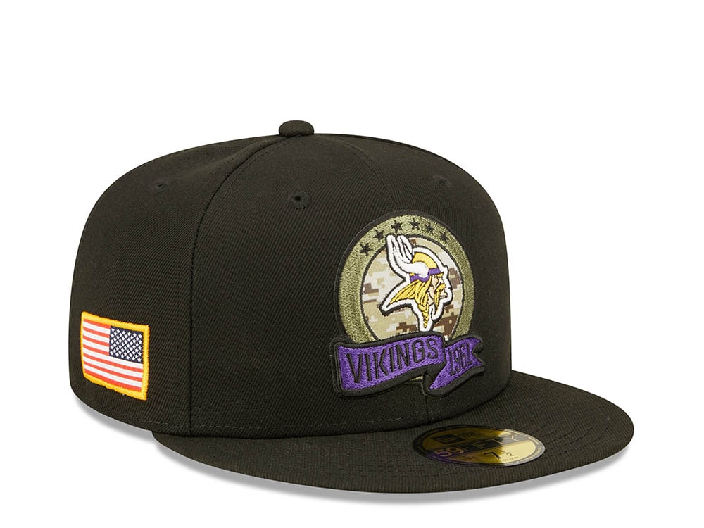 New Era Minnesota Vikings Salute to Service 2022 Fitted 59Fifty Casquette