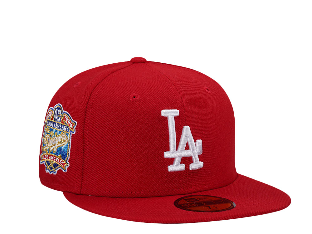 New Era Los Angeles Dodgers 40th Anniversary Red Classic Edition 59Fifty Fitted Casquette