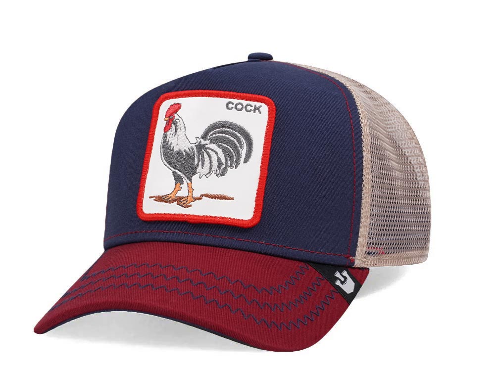 Goorin Bros The Cock Navy Red Trucker Snapback Casquette