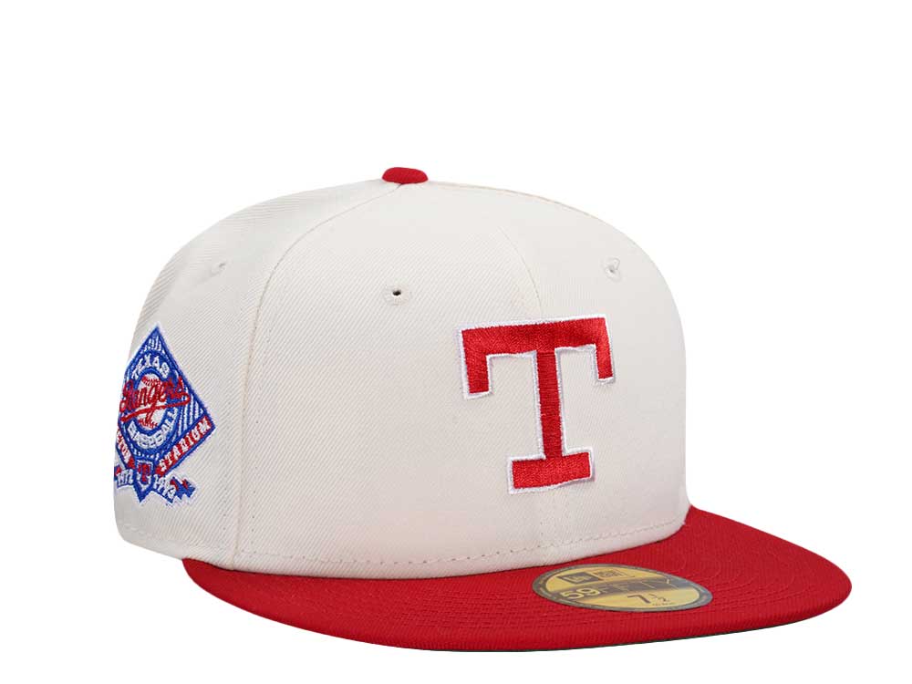 New Era Texas Rangers Arlington Stadium Chrome Throwback Two Tone Edition 59Fifty Fitted Casquette