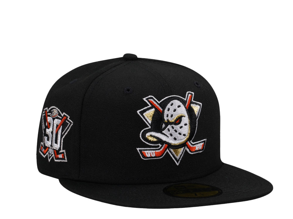 New Era Anaheim Ducks 30th Anniversary Black Prime Edition 59Fifty Fitted Casquette