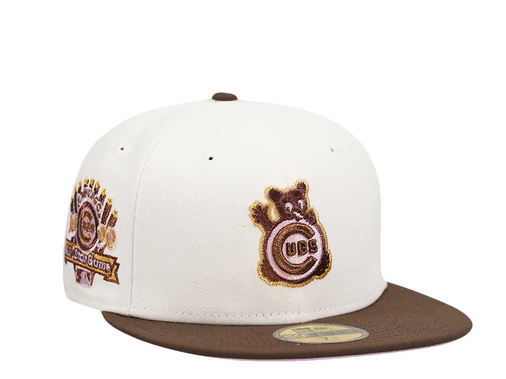 New Era Chicago Cubs All Star Game 1990 Metallic Platinum Two Tone Edition 59Fifty Fitted Casquette