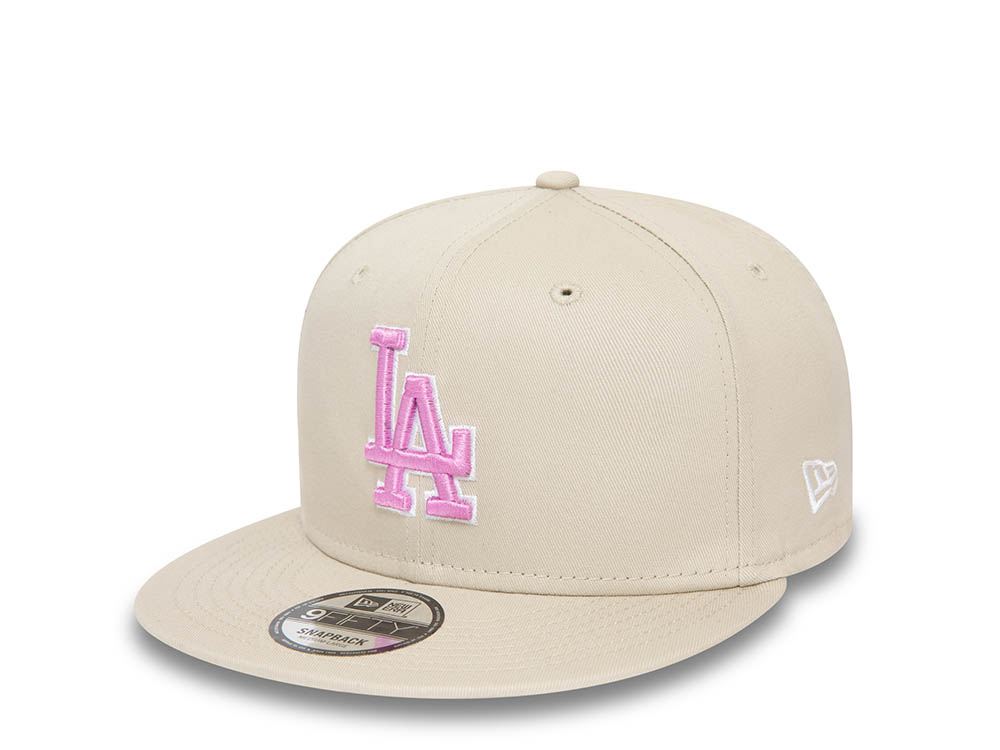 New Era Los Angeles Dodgers White Outline Olive   9Fifty Snapback Casquette