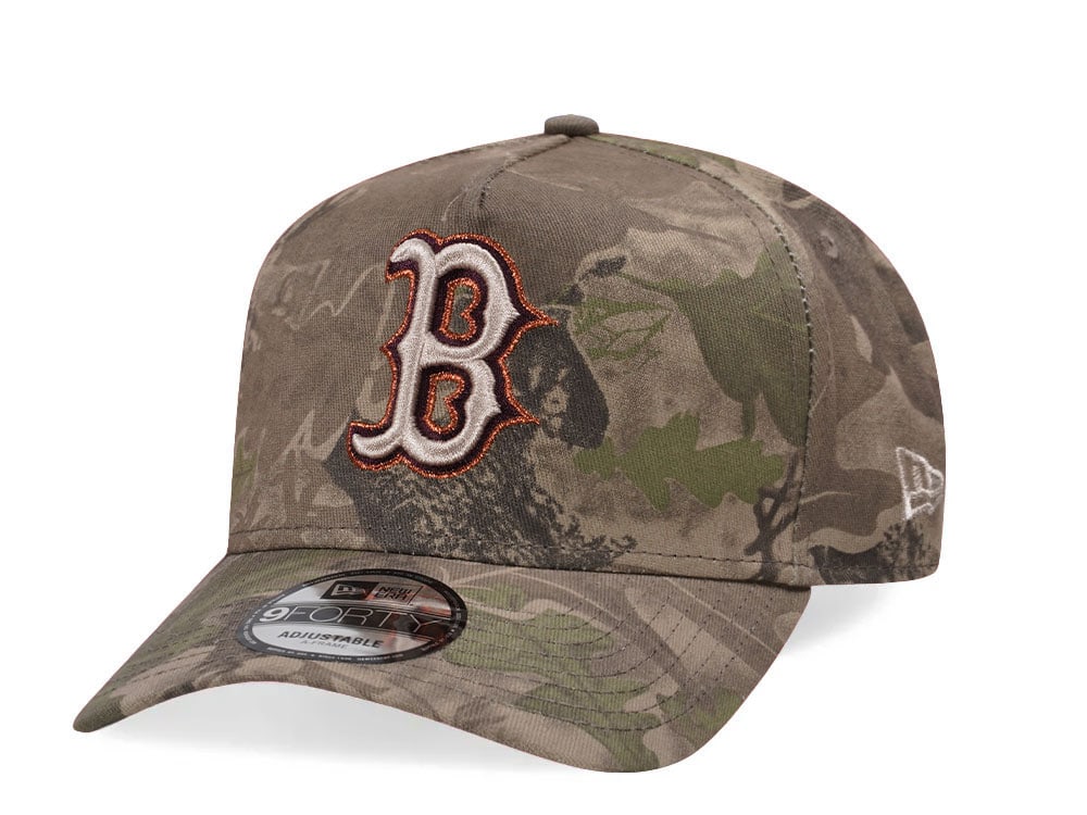 New Era Boston Red Sox Leaf Camo Copper 9Forty A Frame Snapback Casquette