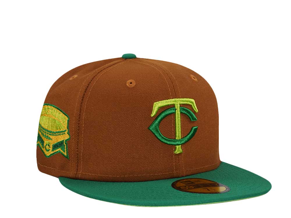 New Era Minnesota Twins Metrodome Peanut Green Two Tone Edition 59Fifty Fitted Casquette