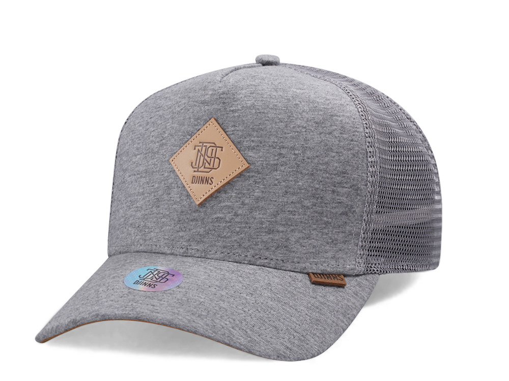 Djinns Jersey Patch Heather Gray Trucker Snapback Casquette