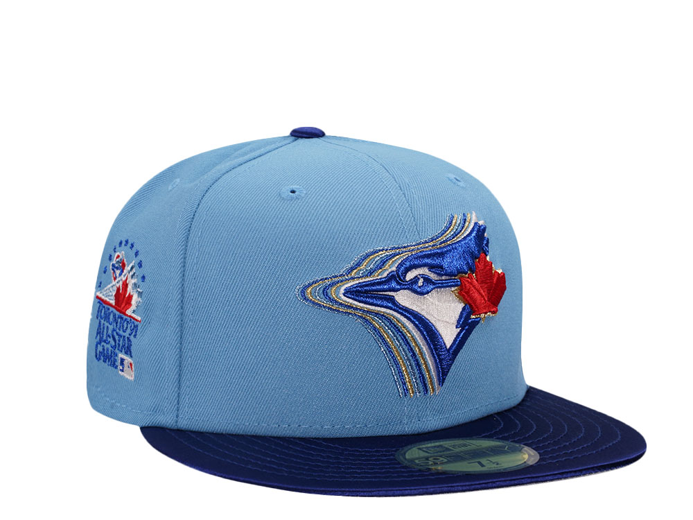 New Era Toronto Blue Jays All Star Game 1991 Cascading Satin Brim Two Tone Edition 59Fifty Fitted Casquette