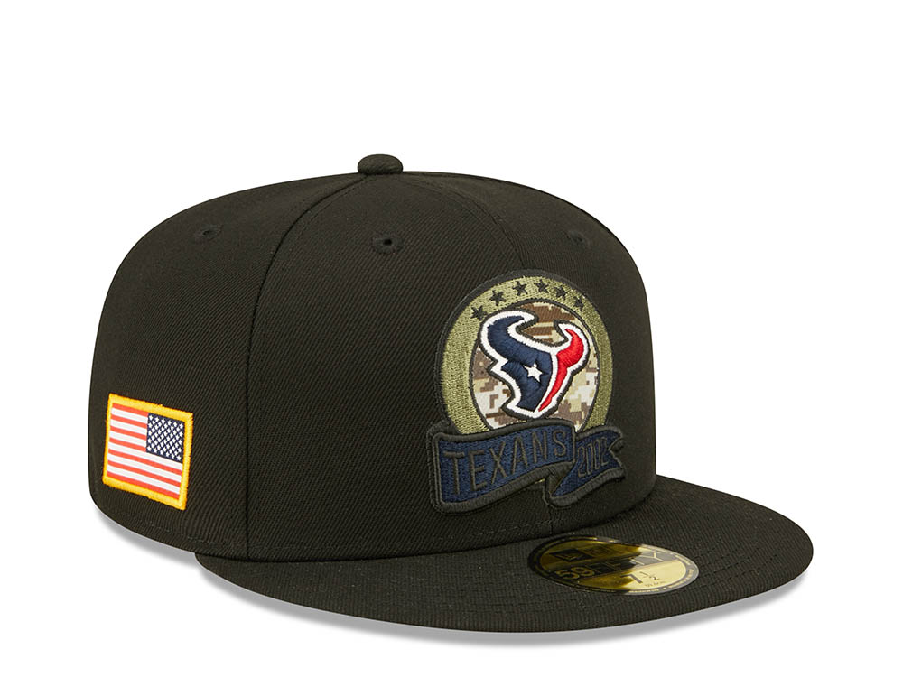 New Era Houston Texans Salute to Service 2022 Fitted 59Fifty Casquette