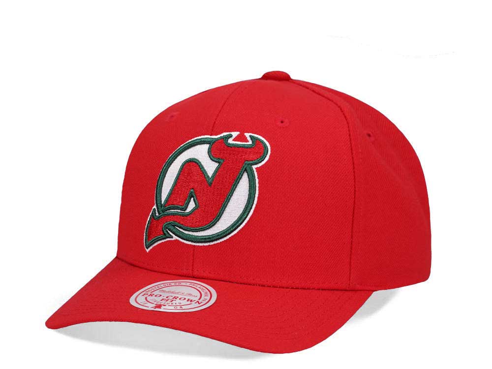 Mitchell & Ness New Jersey Devils Team Ground 2.0 Pro Red Snapback Casquette