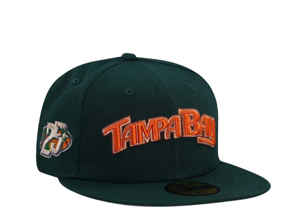 New Era Tampa Bay Rays 25th Anniversary Dark Green Prime Edition 59Fifty Fitted Casquette