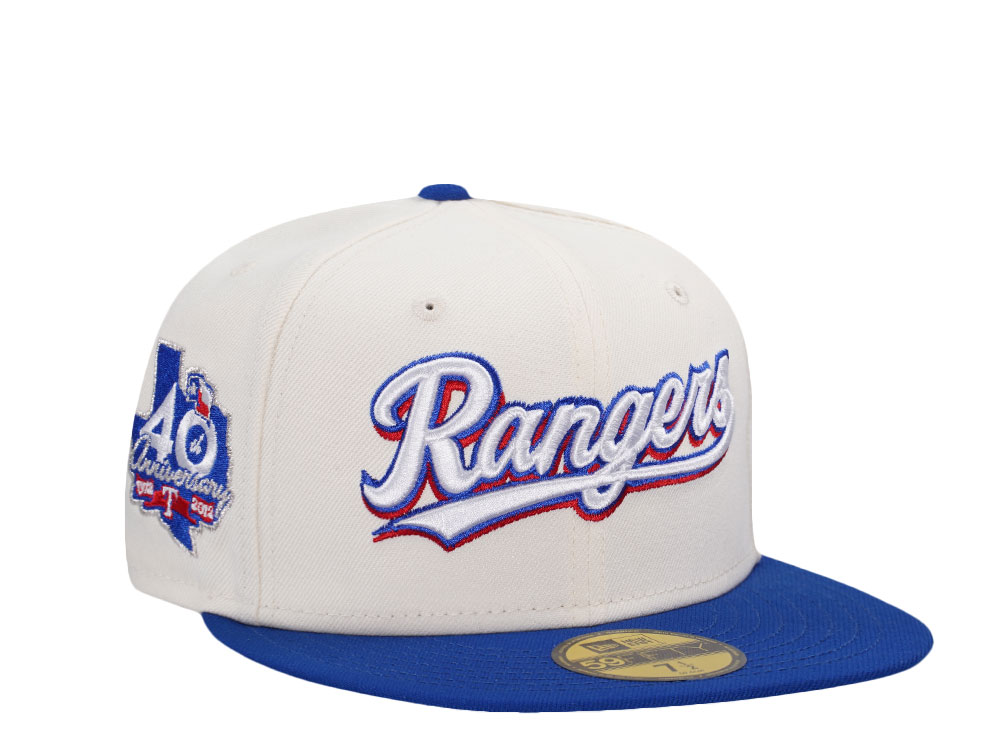 New Era Texas Rangers 40th Anniversary Chrome Color Flip Two Tone Edition 59Fifty Fitted Casquette