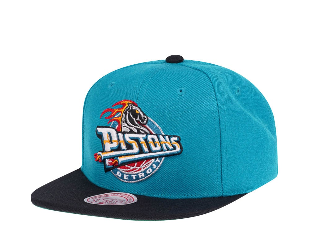 Mitchell & Ness Detroit Pistons Team Two Tone Hardwood Classics Snapback Casquette