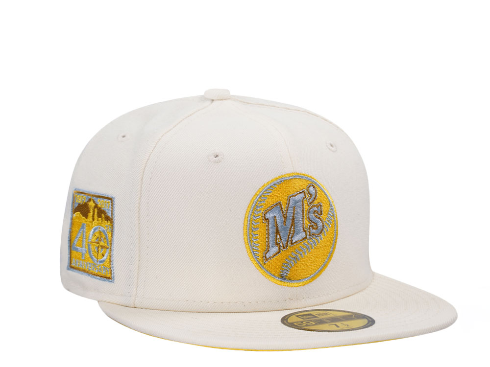 New Era Seattle Mariners 40th Anniversary Creme Edition 59Fifty Fitted Casquette