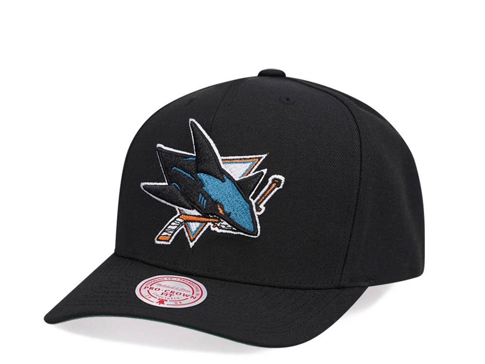 Mitchell & Ness San Jose Sharks Team Ground 2.0 Pro Black Snapback Casquette