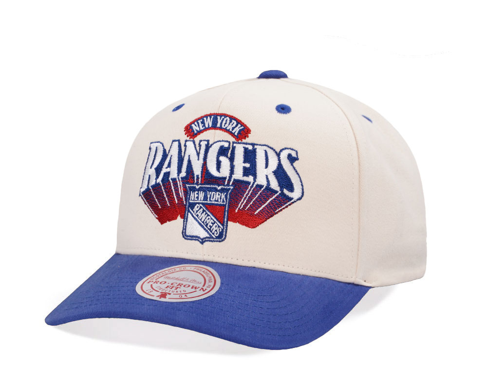 Mitchell & Ness New York Rangers Horizon Two Tone Pro Crown Fit Snapback Casquette