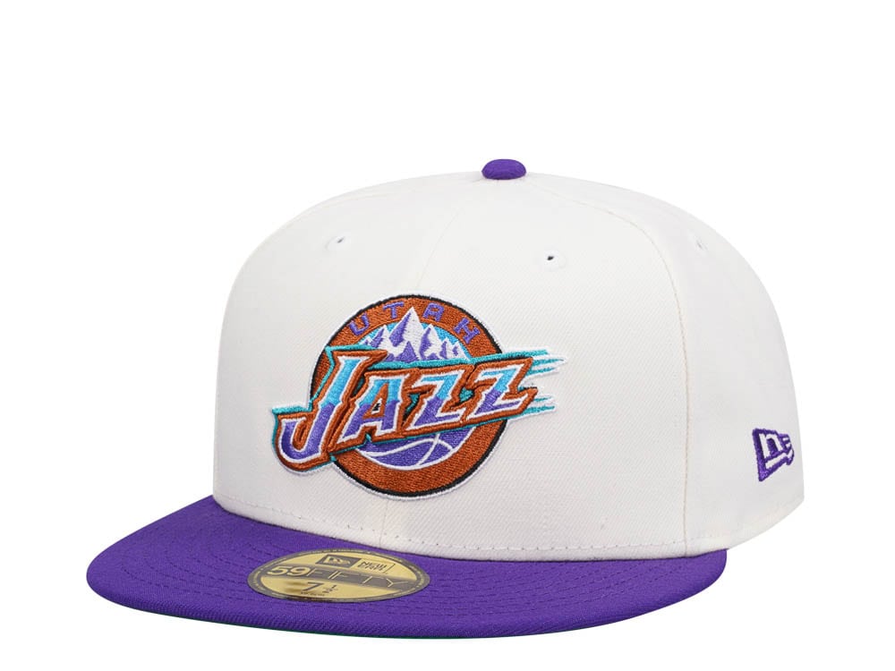 New Era Utah Jazz Chrome Purple Two Tone Edition 59Fifty Fitted Casquette