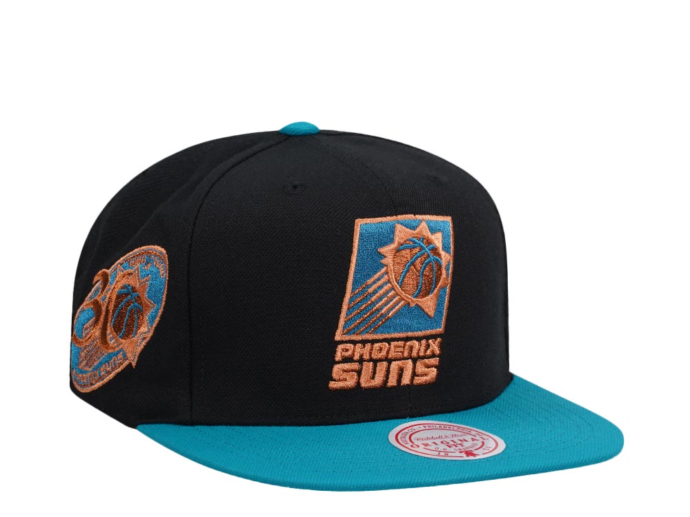 Mitchell & Ness Phoenix Suns 30th Anniversary Make Cents Black Two Tone Hardwood Classic Snapback Casquette