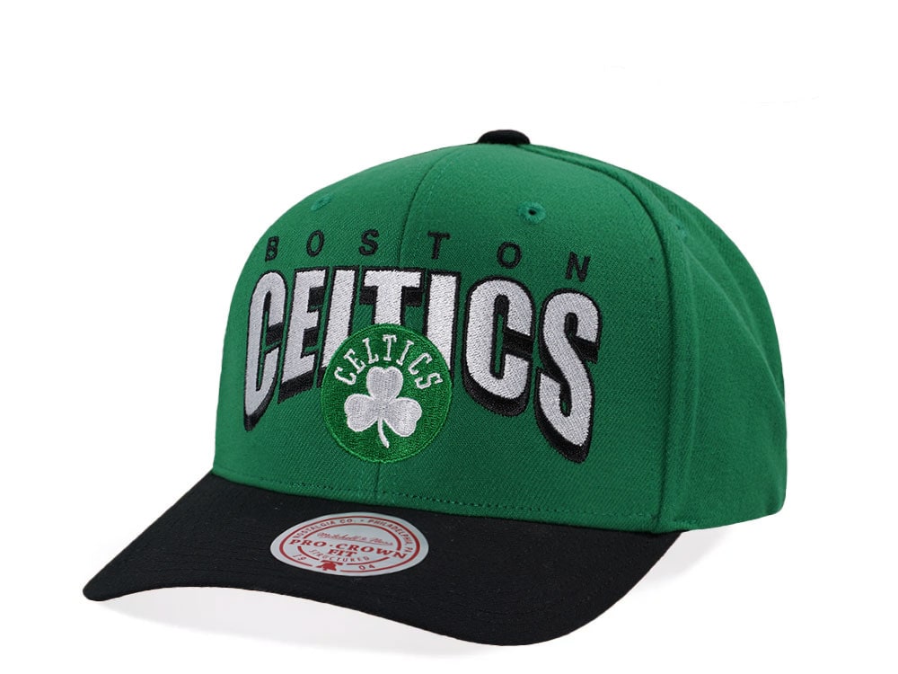 Mitchell & Ness Boston Celtics Pro Crown Fit Green Snapback Casquette