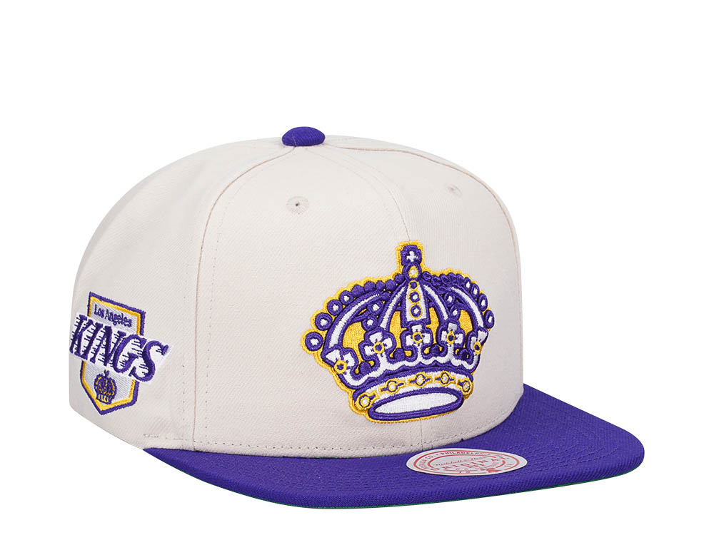 Mitchell & Ness Los Angeles Kings Vintage Off-White Snapback Casquette