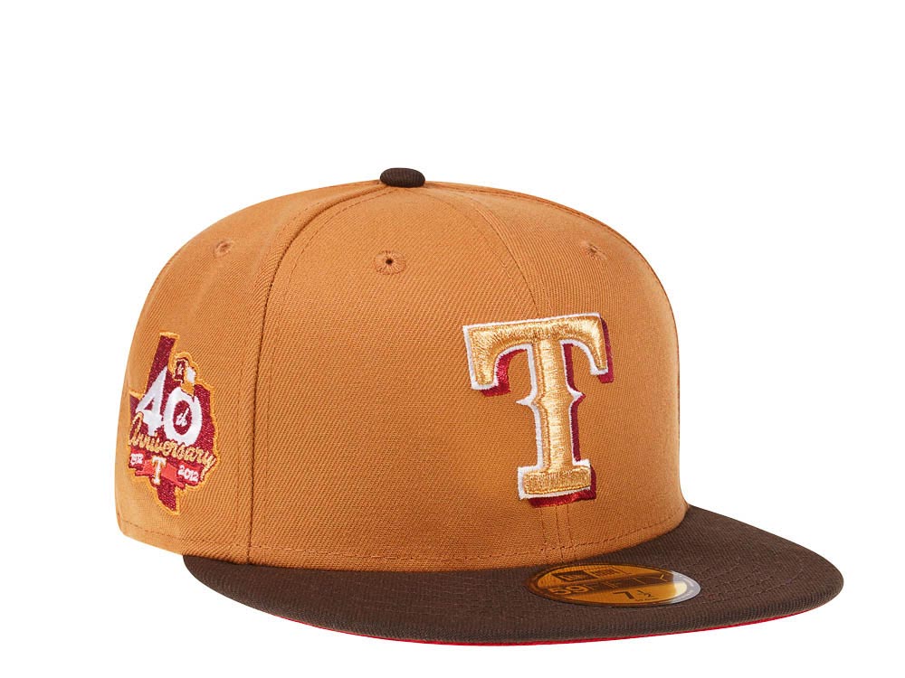 New Era Texas Rangers 40th Anniversary Golden Glove Two Tone Edition 59Fifty Fitted Casquette