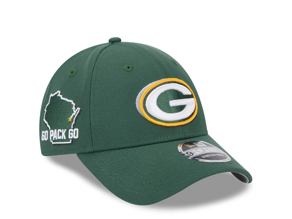 New Era Green Bay Packers NFL24 Draft 9Forty Stretch Snapback Casquette