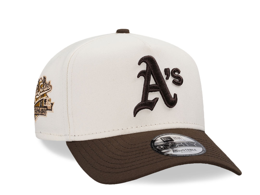 New Era Oakland Athletics World Series 1998 Chrome Two Tone Prime Edition 9Forty A Frame Snapback Casquette