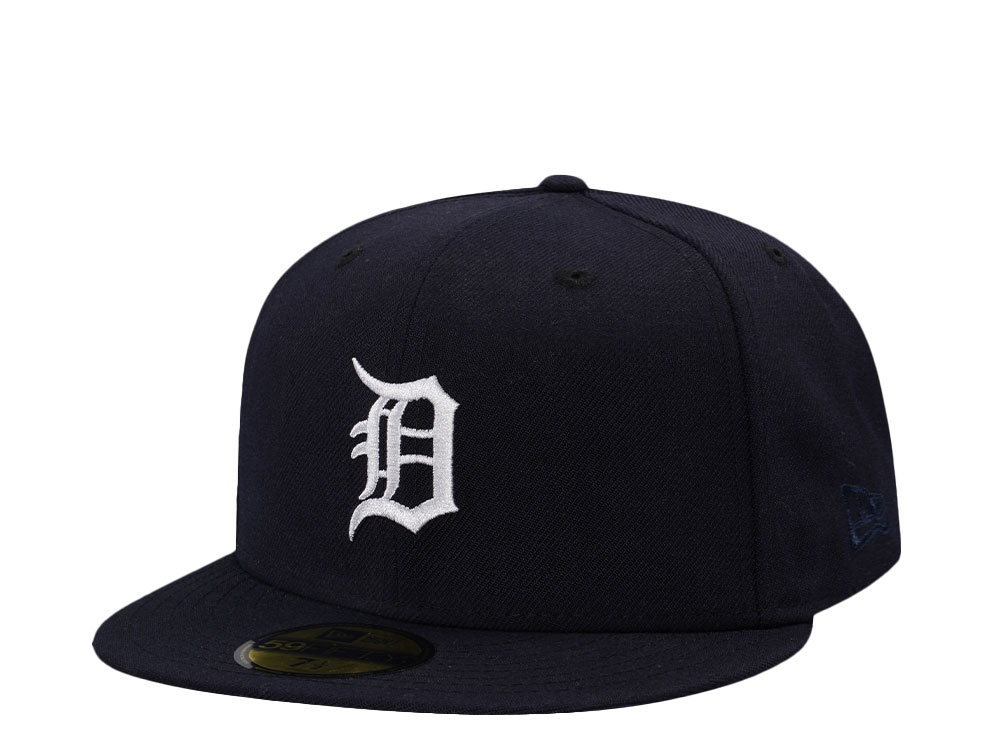 New Era Detroit Tigers Throwback Navy Wool Classic Edition 59Fifty Fitted Casquette