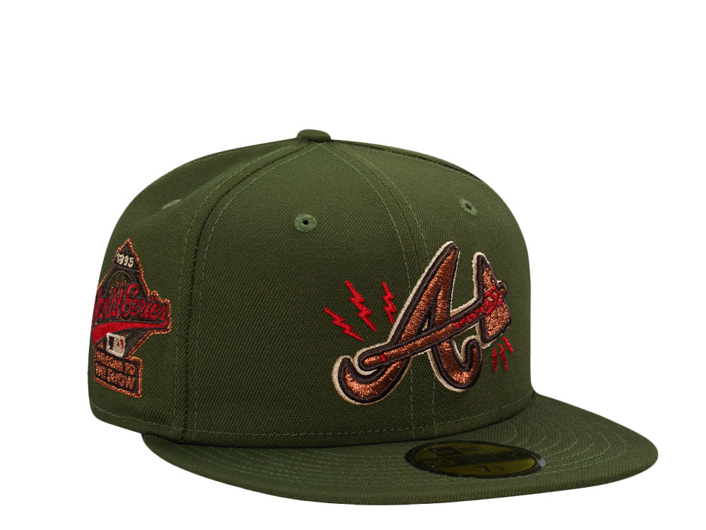 New Era Atlanta Braves World Series 1995 Electric Alpine Green Edition 59Fifty Fitted Casquette