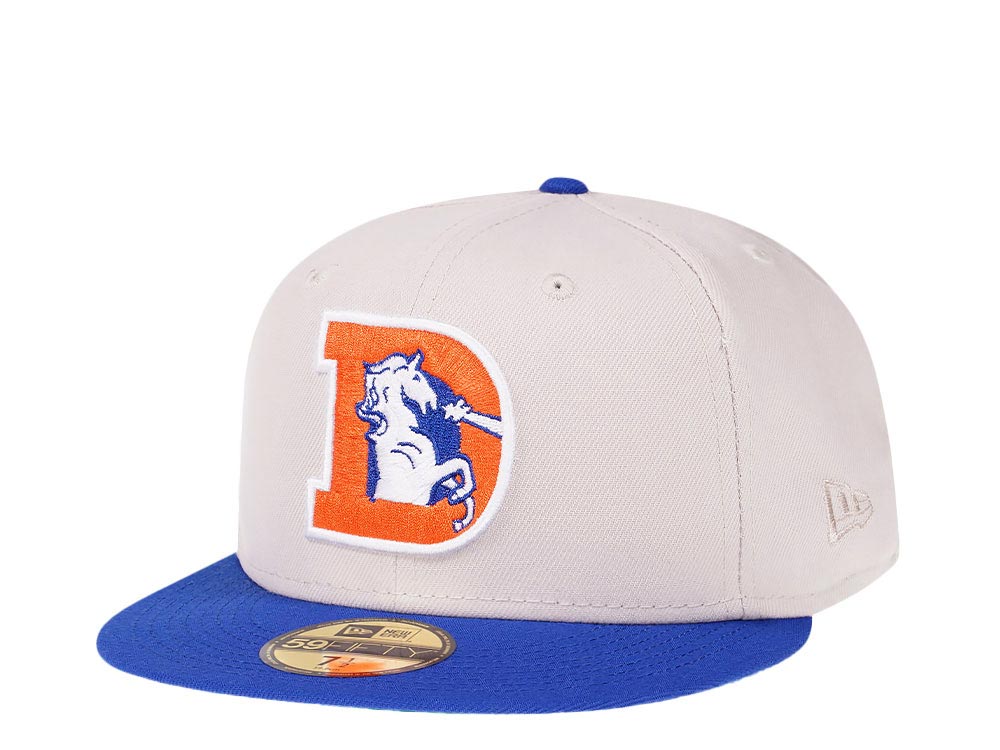 New Era Denver Broncos Stone Two Tone Throwback Edition 59Fifty Fitted Casquette