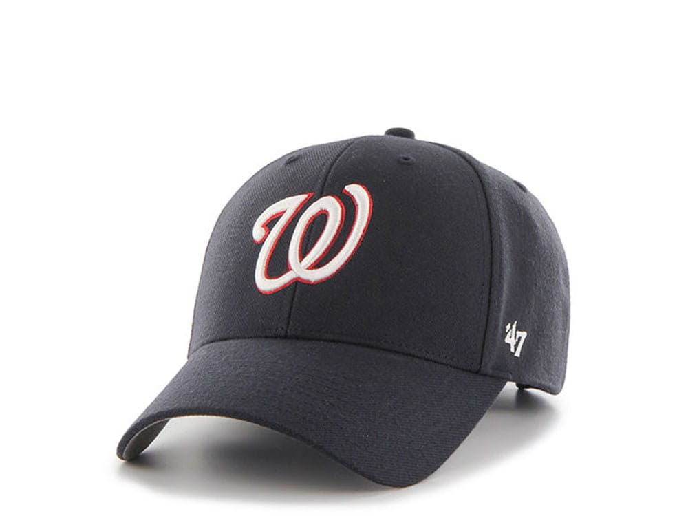 47Brand Washington Nationals Black Classic Strapback Casquette