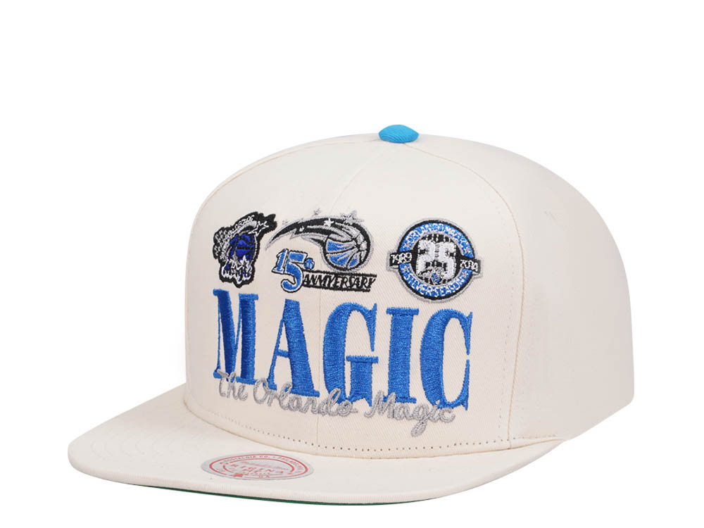 Mitchell & Ness Orlando Magic Reframe Retro Off White Snapback Casquette