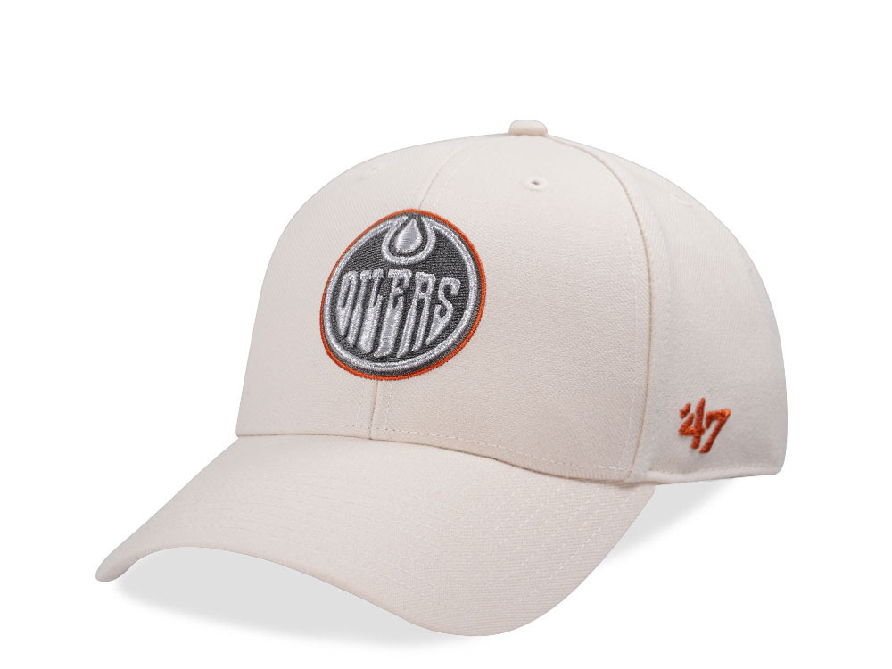 47Brand Edmonton Oilers Natural Metallic MVP Snapback Casquette