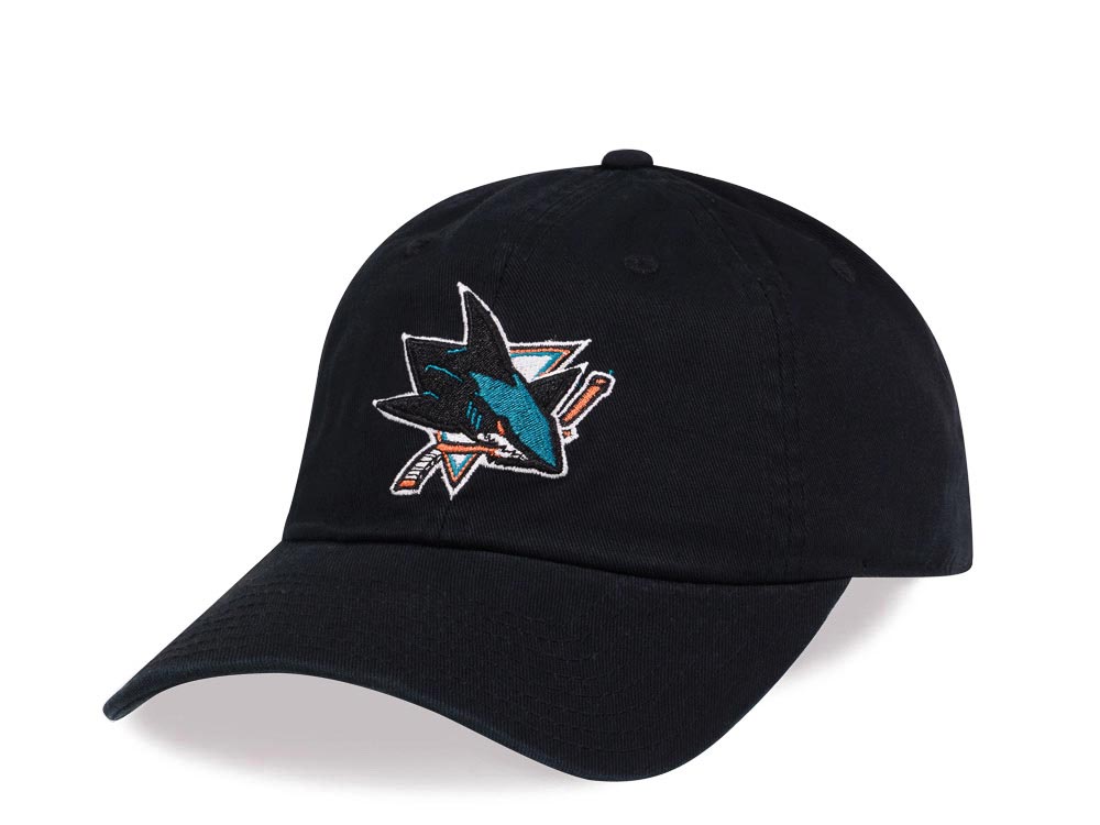 American Needle San Jose Sharks Black Casual Strapback Casquette